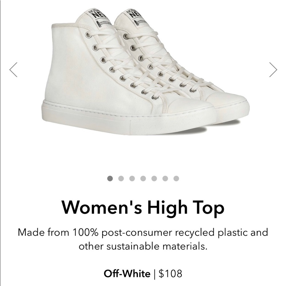 White High Tops by Nothing New/Vegan “Converse”